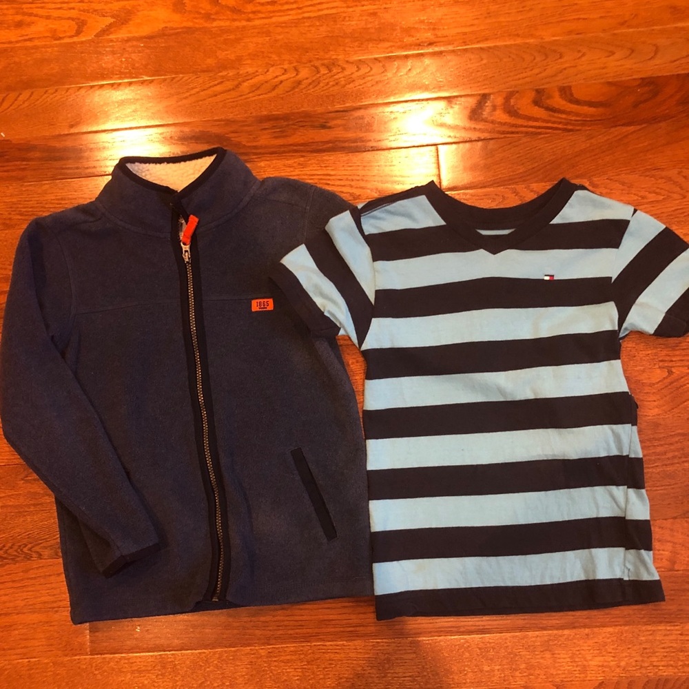 Carter’s Fleece & Tommy Hilfiger Shirt Boys 7